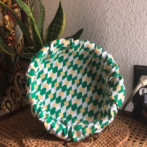 Groovy Vintage Green Sunflower Basket - Picture 6 of 13